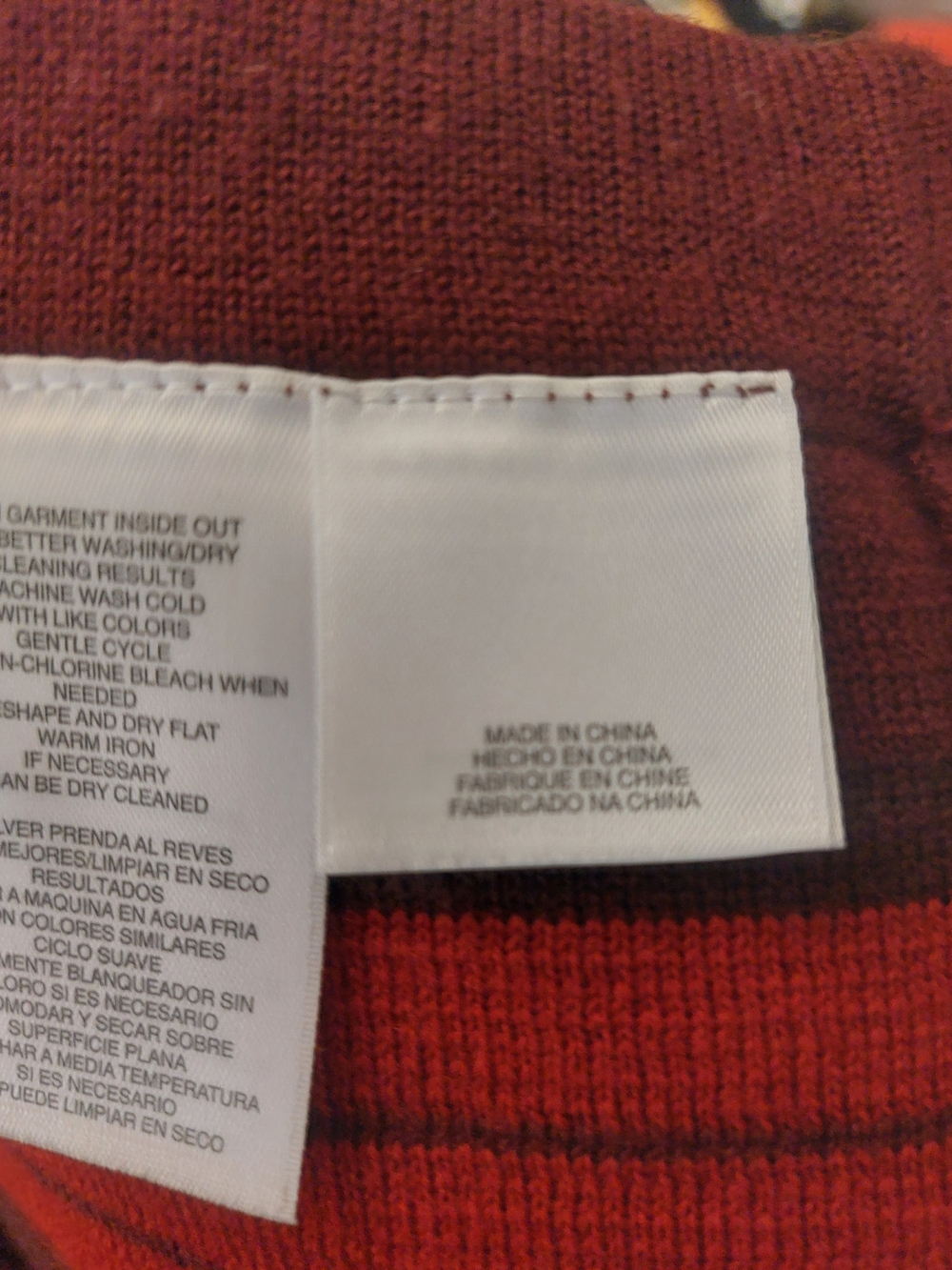 Anne Klein Maroon and Red Striped Skirt Set Sz XL - Picture 15 of 16